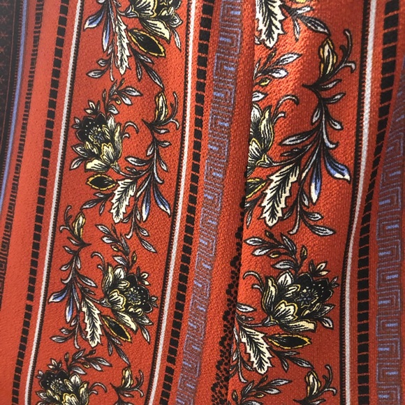 🆕 NWT Size S Rust Boho Flowy Pants - Picture 3 of 5